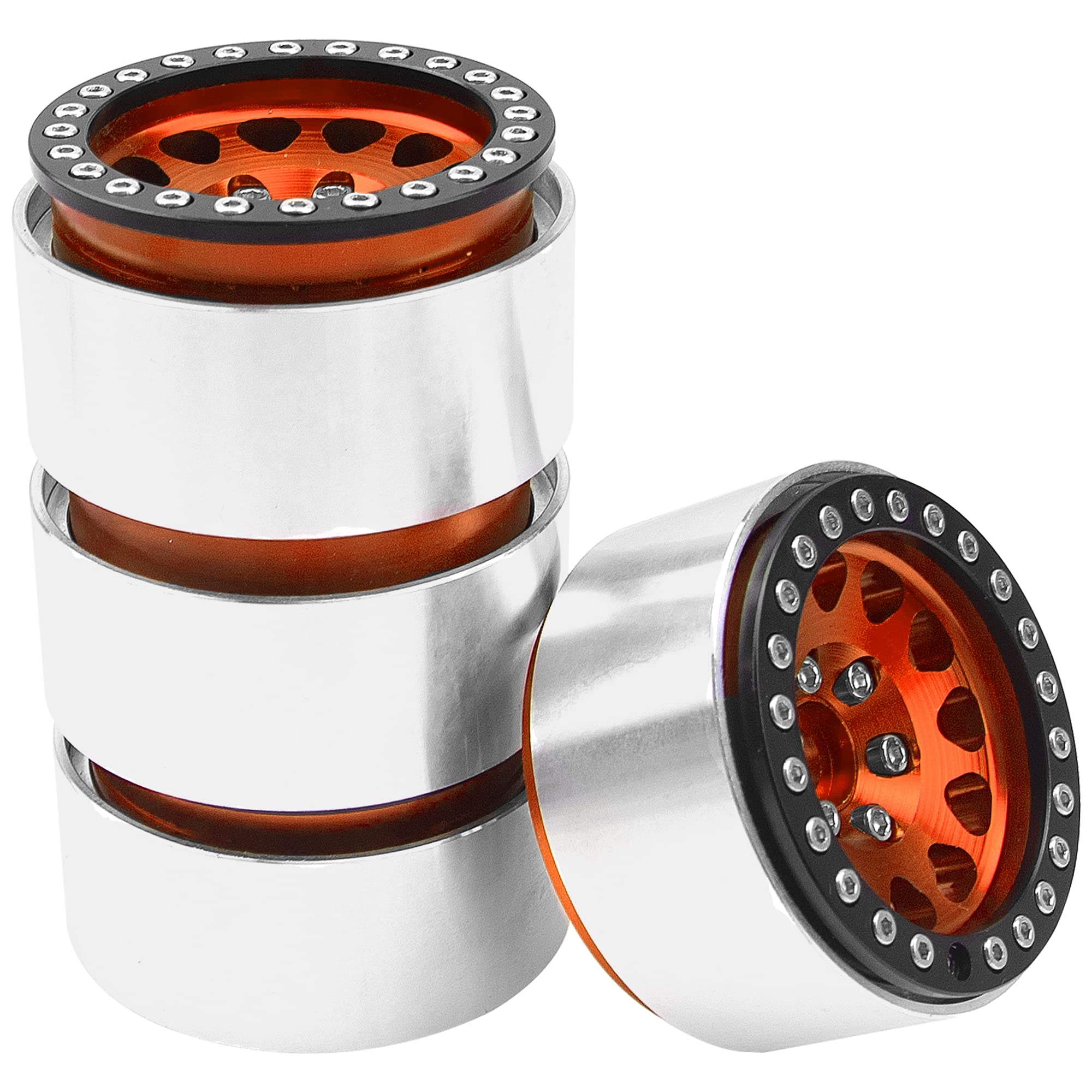 4Pack Vgoohobby Llantas de Aleación 1.9" RC Beadlock Rims - Imagen 7