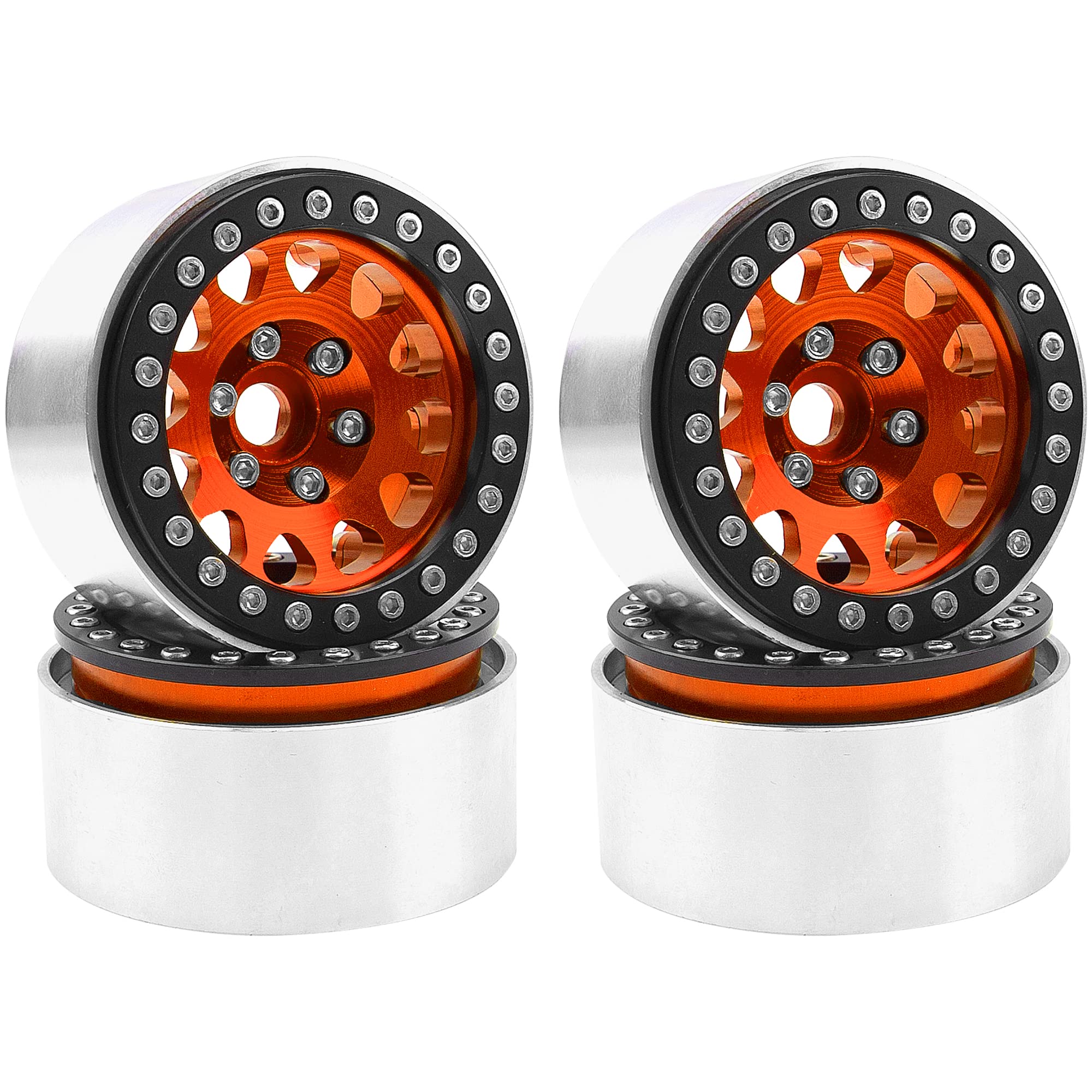 4Pack Vgoohobby Llantas de Aleación 1.9" RC Beadlock Rims - Imagen 5