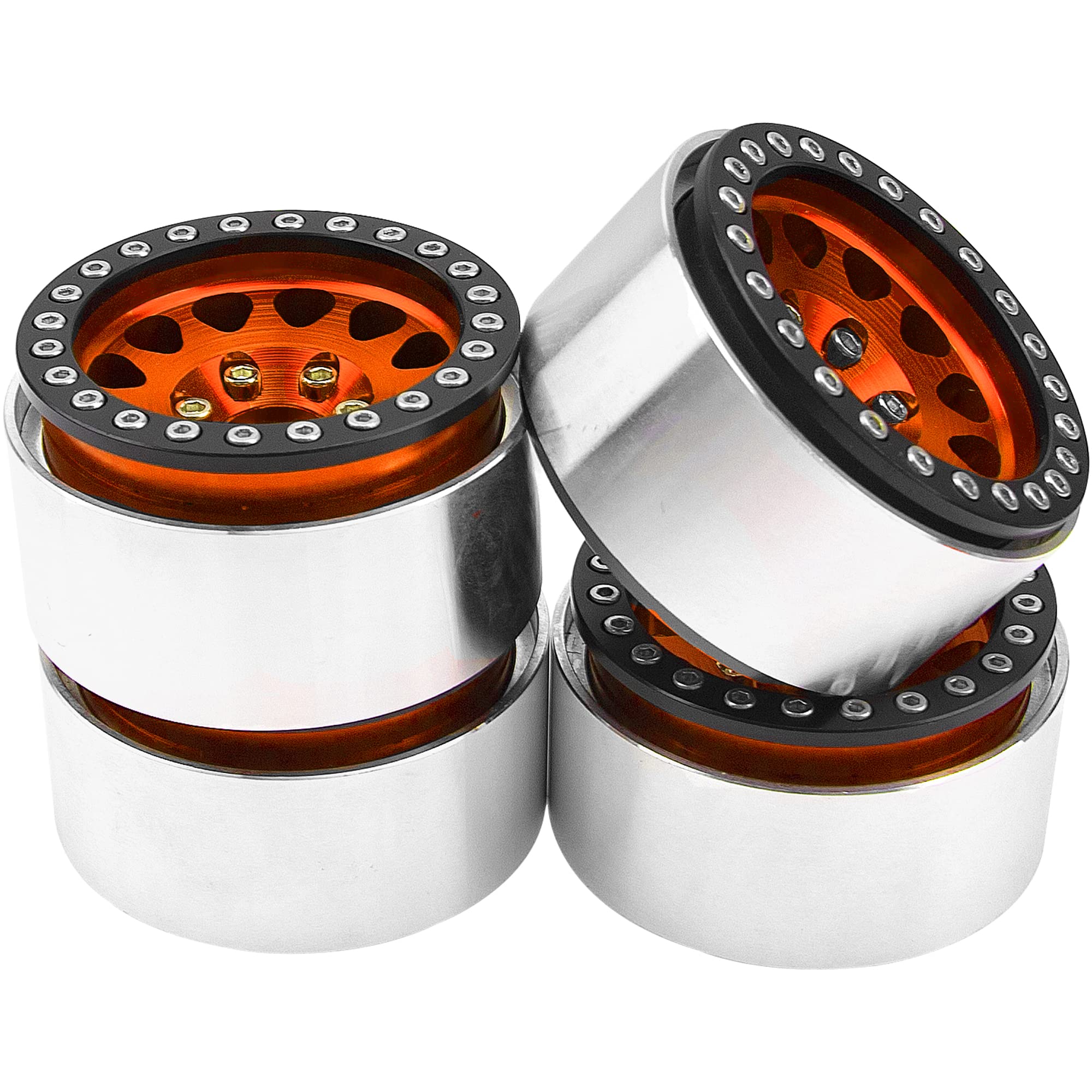 4Pack Vgoohobby Llantas de Aleación 1.9" RC Beadlock Rims - Imagen 3