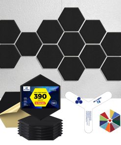 Paneles Acústicos Autoadhesivos Dexmoko -Negro