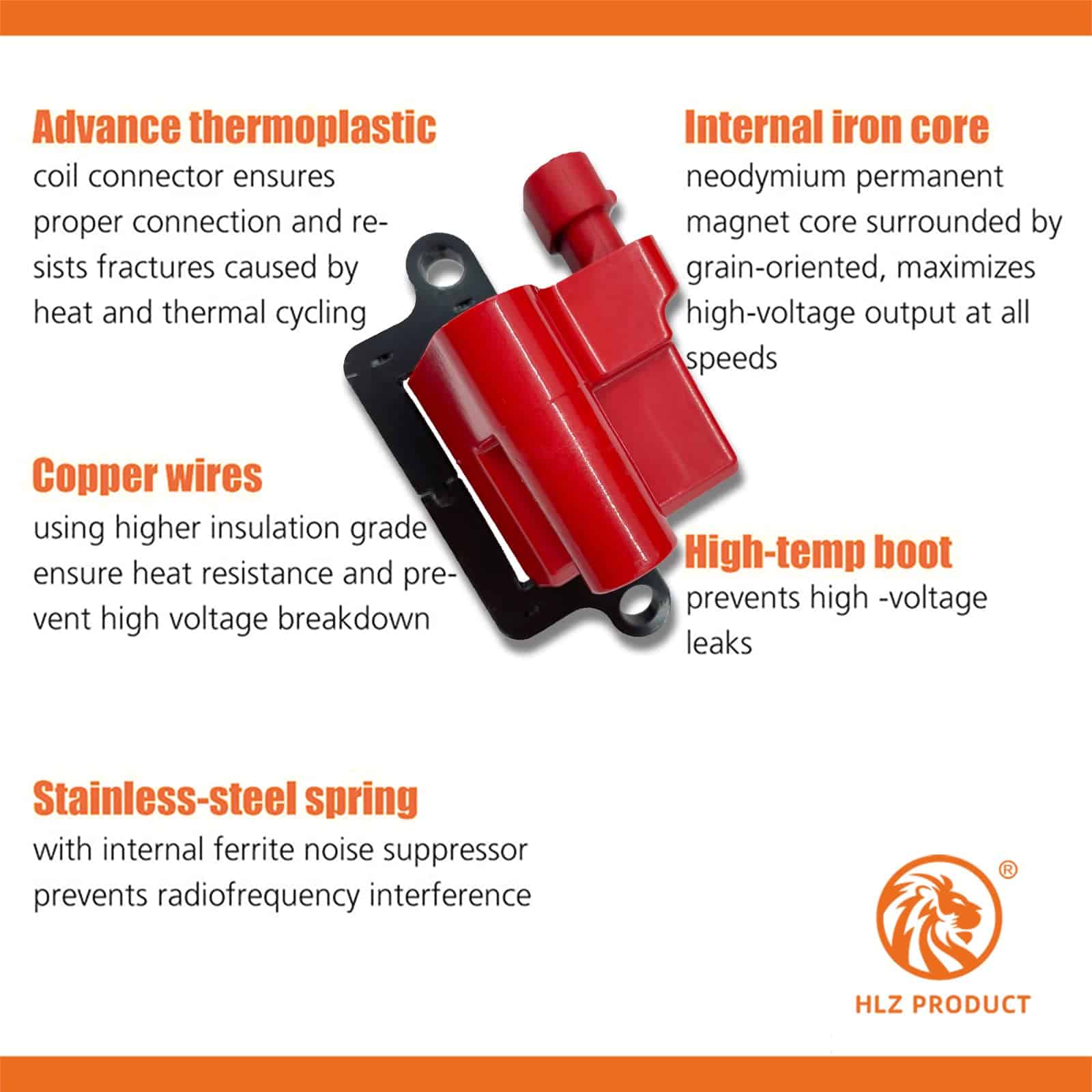 Juego de 8 bobinas de encendido cuadradas de ALTA ENERGÍA - Imagen 5