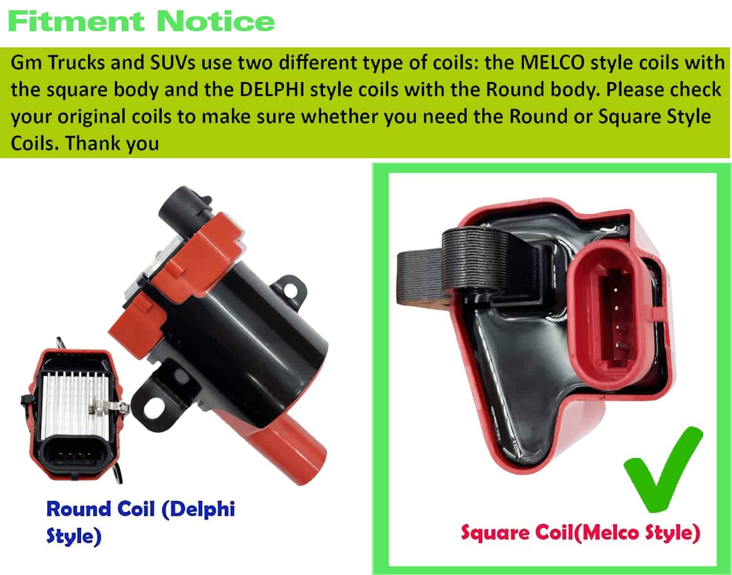 Juego de 8 bobinas de encendido cuadradas de ALTA ENERGÍA - Imagen 9