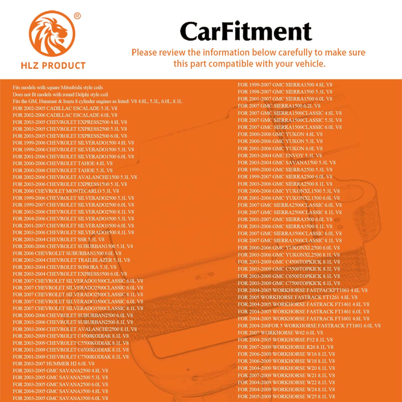Juego de 8 bobinas de encendido cuadradas de ALTA ENERGÍA - Imagen 7
