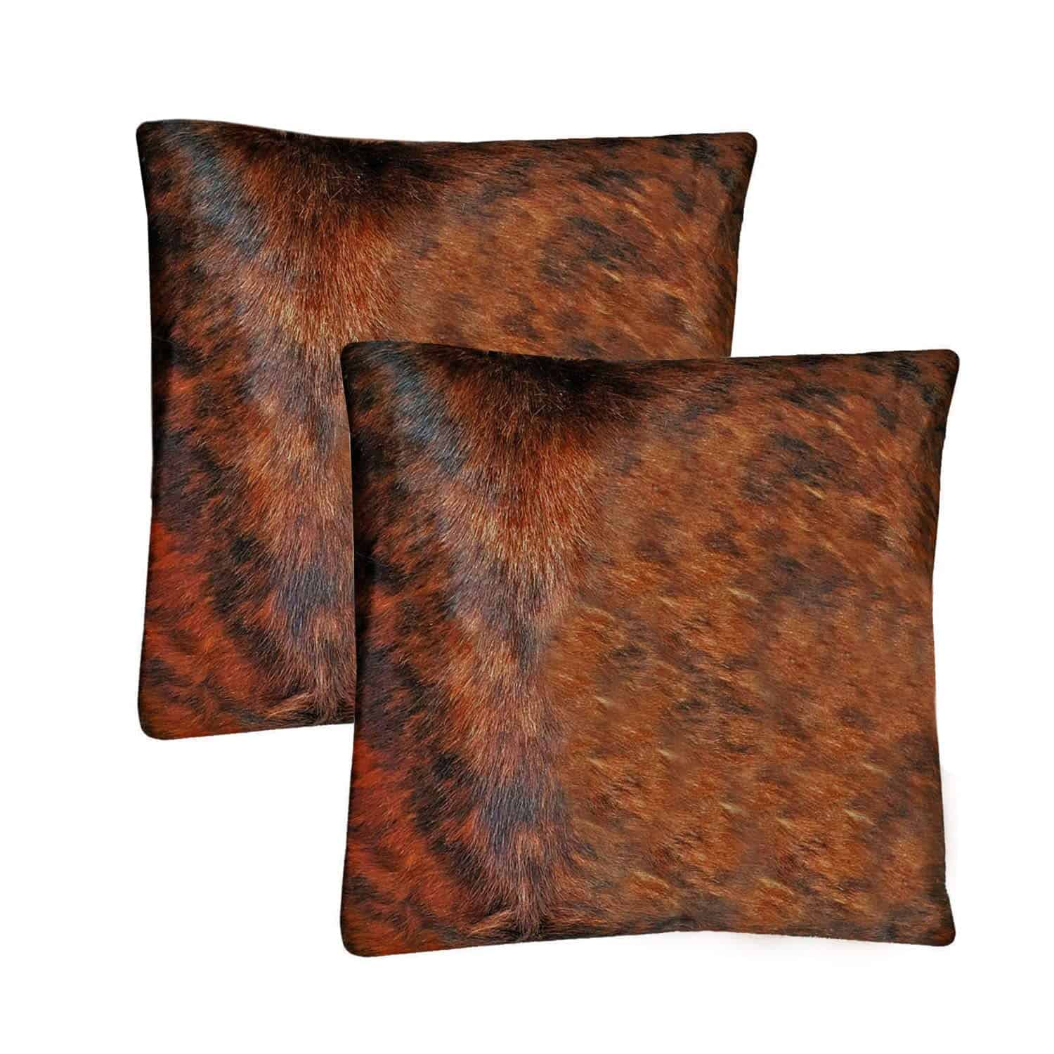 Fundas de Cojín de Piel de Vaca Real NGF - Piel de Vaca en - Imagen 3