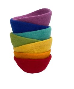 Bandejas de clasificación de fieltro para niños Rainbow -