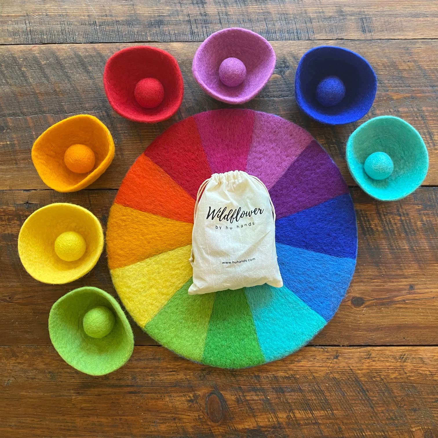 Bandejas de clasificación de fieltro para niños Rainbow - - Imagen 7