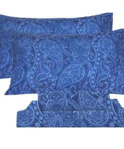 Juego de sábanas king size estampado de hojas de palma en