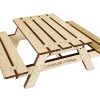 Mesa de Picnic a Escala 1/10 para Circuitos de Crawler Park