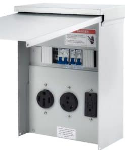 Panel de salida de energía temporal Kinchoix, receptáculo