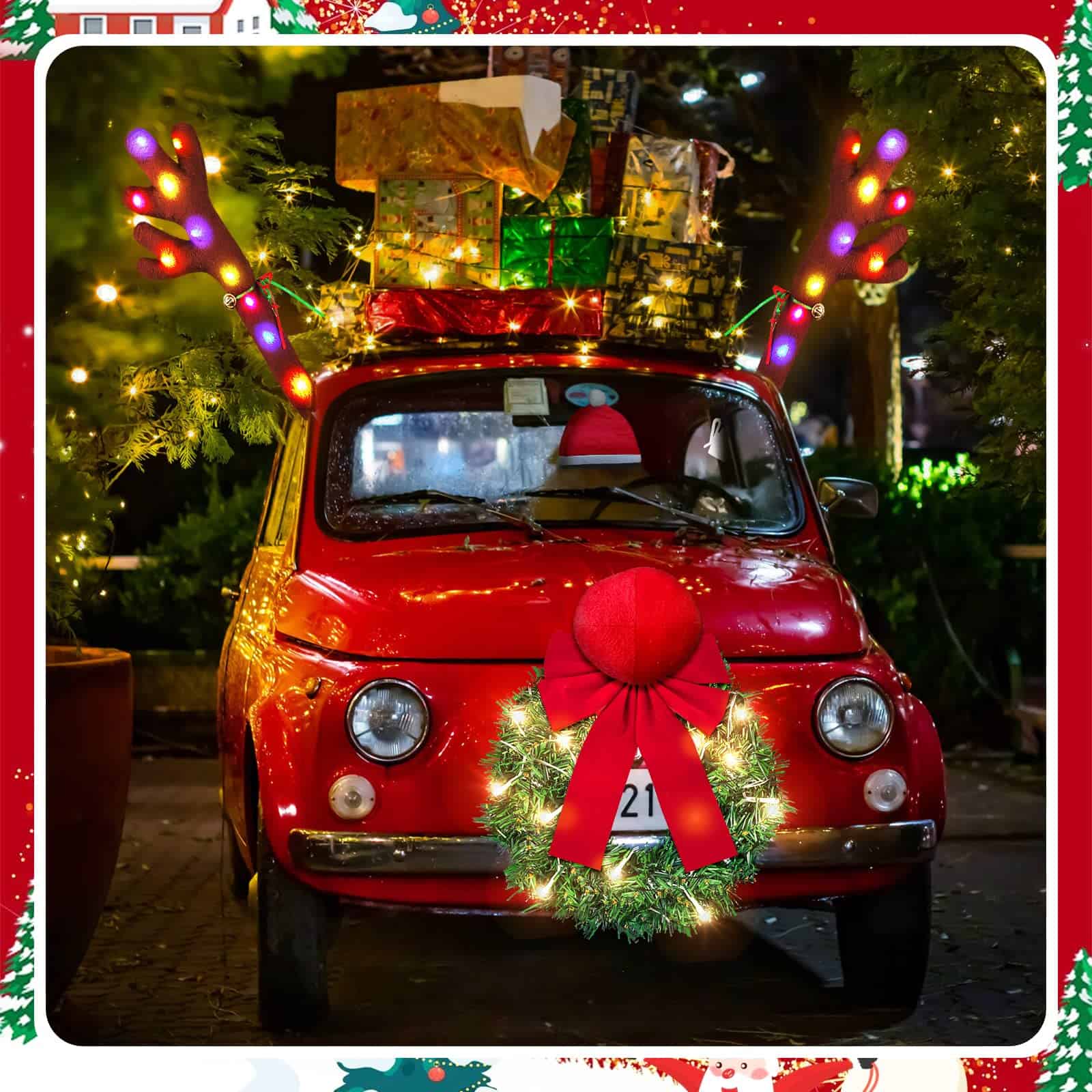 Kit de Renos de Navidad para Auto Yixin con Luces LED, - Imagen 5