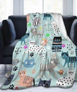 Manta de Gato Súper Suave de Franela Regalo para Amantes de