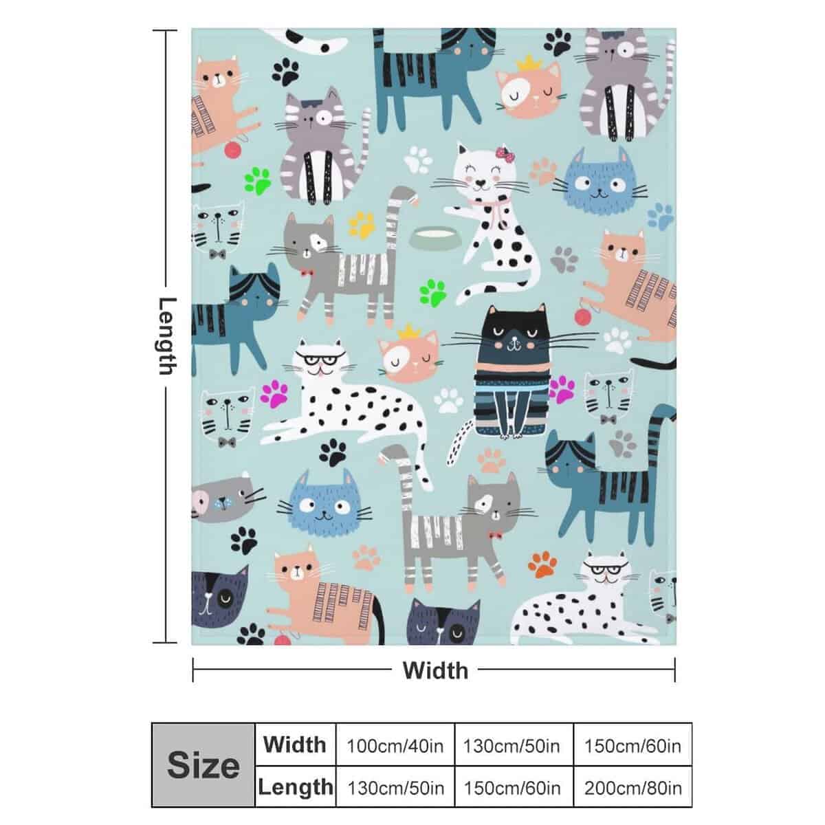 Manta de Gato Súper Suave de Franela Regalo para Amantes de - Imagen 3