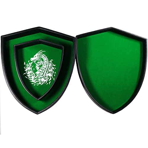 Fantasydice Shield Dice Tray Green Fire Dragon con Tapa y - Imagen 5