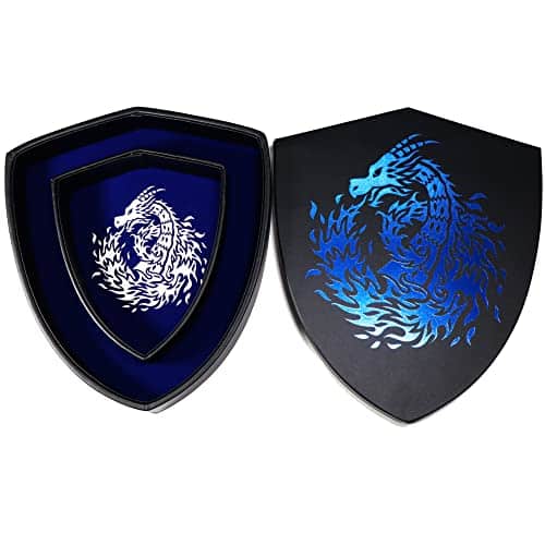 Fantasydice Bandeja de Dados de Escudo Dragón de Fuego Azul - Imagen 3