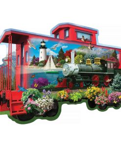 Rompecabezas de 750 piezas 'El Caboose Rojo' de Bits and