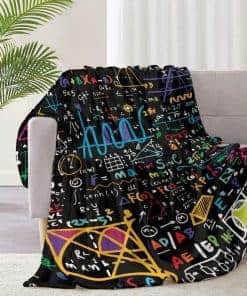 Manta Suave Divertida de Ecuaciones Matemáticas de