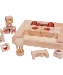 Bloques de Sonido de Madera para Bebés Primerizos tanoshimu