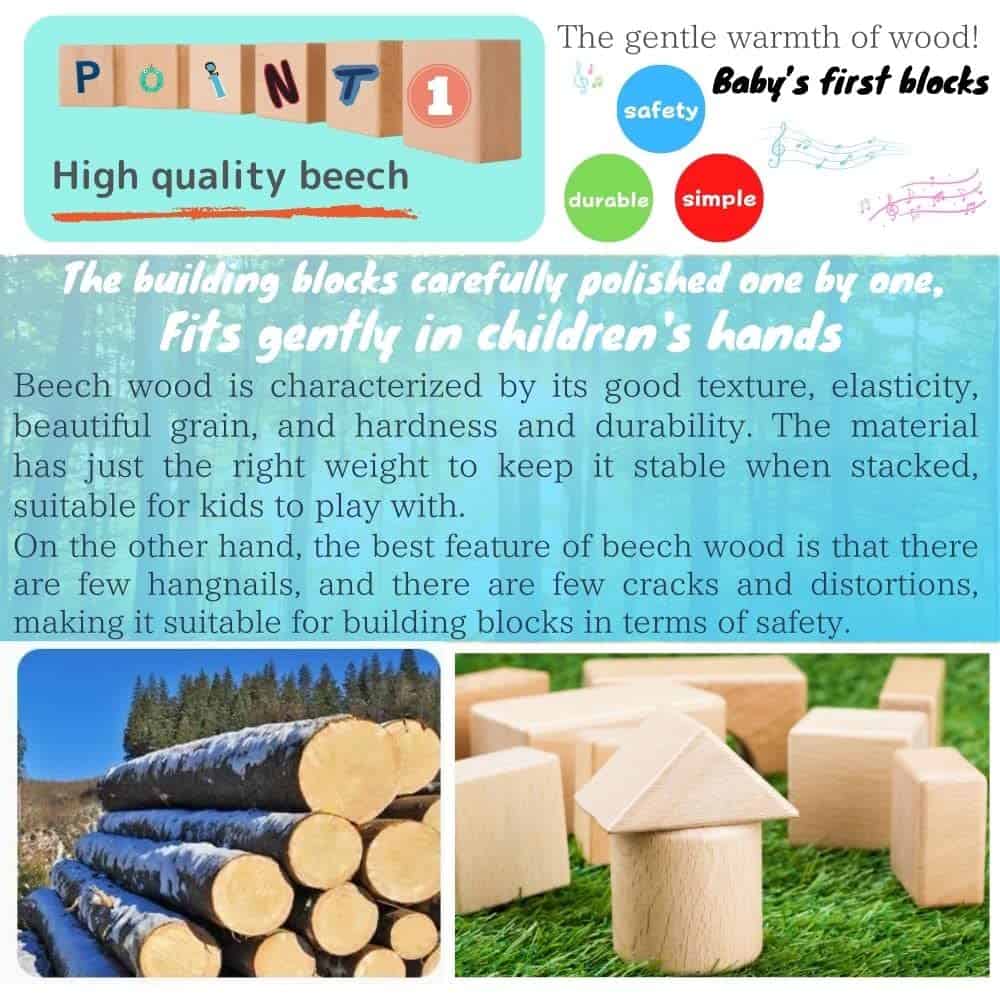 Bloques de Sonido de Madera para Bebés Primerizos tanoshimu - Imagen 5