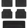 Juego de Tapetes Universales BaseLayer Recortables en Negro