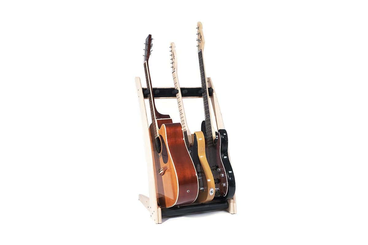 Ruach GR3 Curve 3 Way Customisable Guitar Rack for Guitars