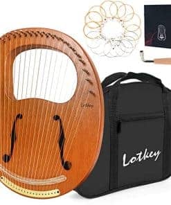 Arpa Lira, Lotkey 19 Cuerdas de Metal Silla de Hierro Arpa