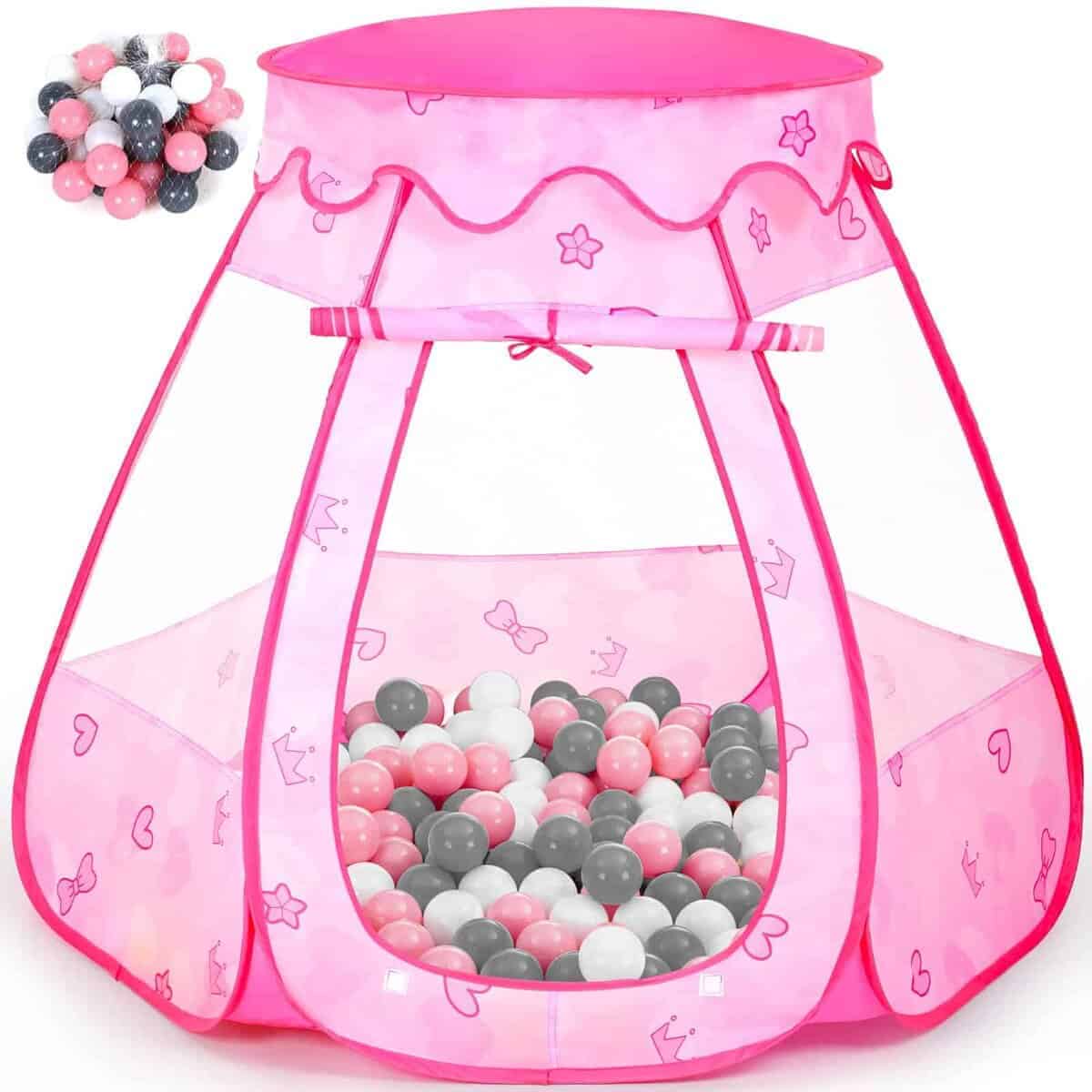 Wilhunter Baby Ball Pit for Toddler with 50 Balls, Kids Pop