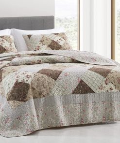 Juego de Edredón Chezmoi Collection Camellia 3 Piezas -