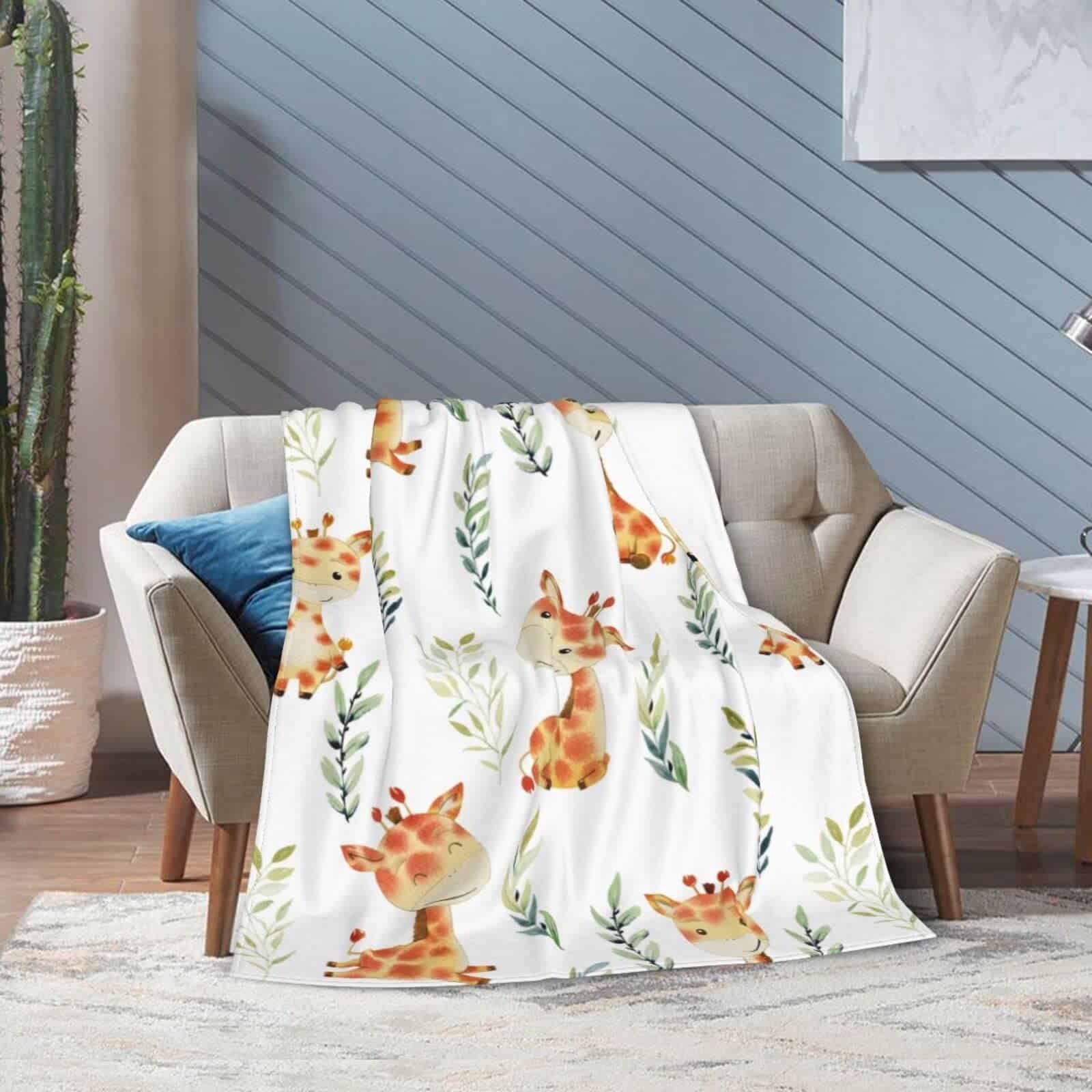 Manta de Lanzamiento de Jirafa Linda Súper Suave y Cálida - Imagen 3