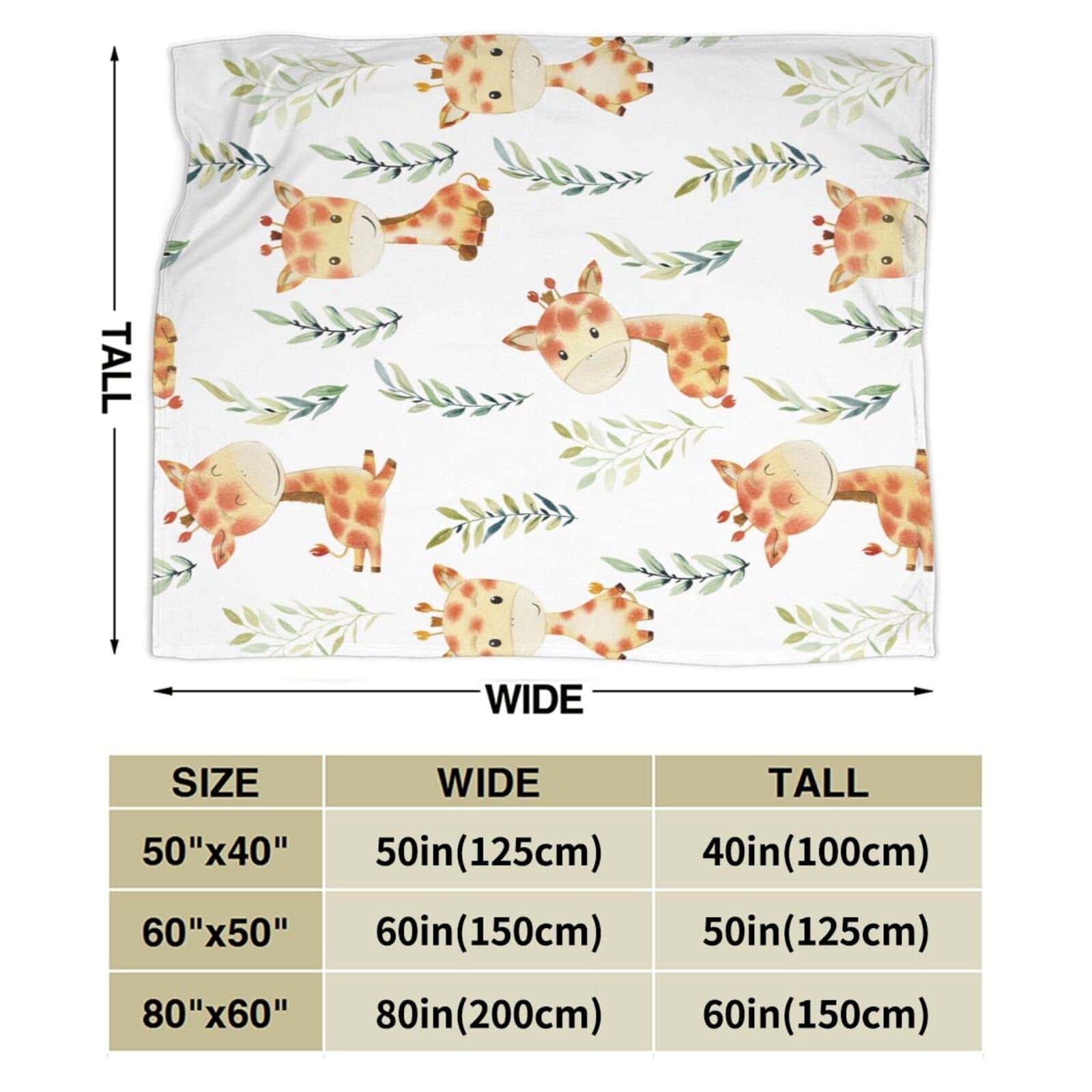 Manta de Lanzamiento de Jirafa Linda Súper Suave y Cálida - Imagen 5