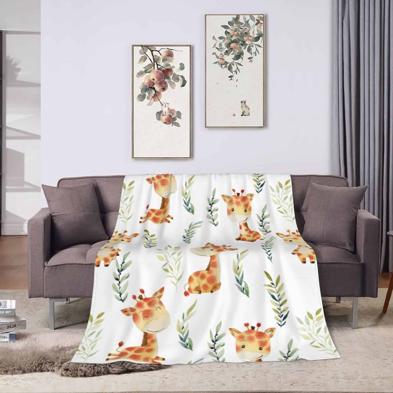 Manta de Lanzamiento de Jirafa Linda Súper Suave y Cálida - Imagen 6