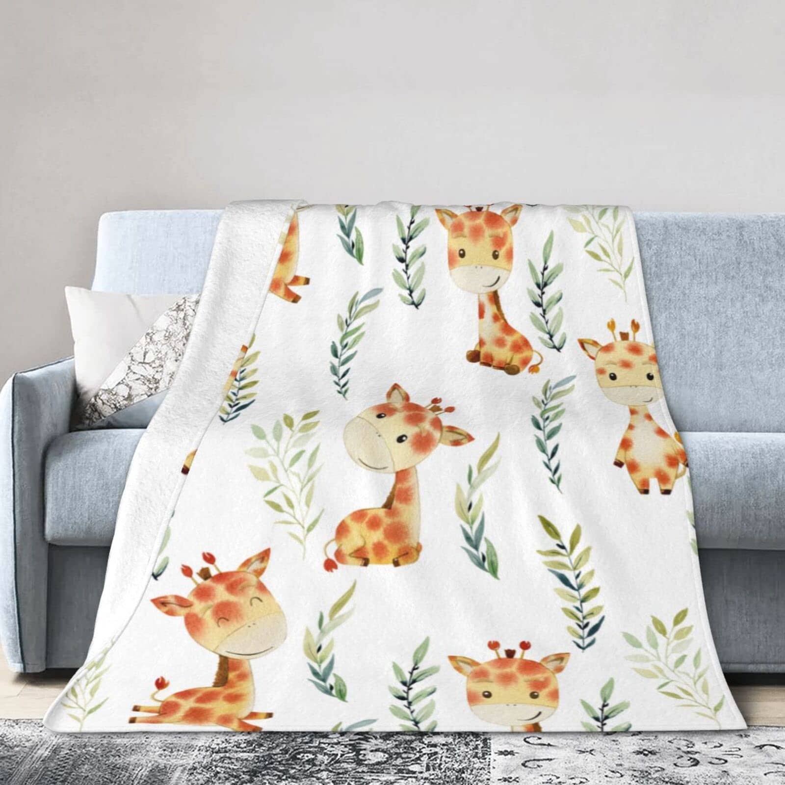 Manta de Lanzamiento de Jirafa Linda Súper Suave y Cálida