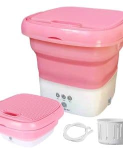 Mini Lavadora Portátil Plegable para Ropa, Lavadora de Cubo