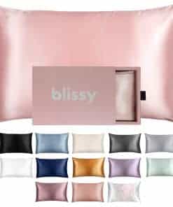 Funda de Almohada de Seda Blissy - 100% Seda de -Rosa