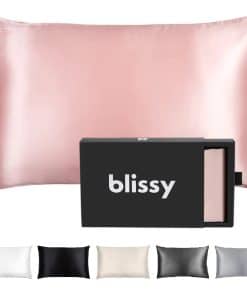Funda de almohada de seda Blissy - 100% Seda de -Rosa