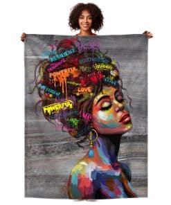 Manta JZO Africana para Mujeres Mantas de Lana Mágicas de