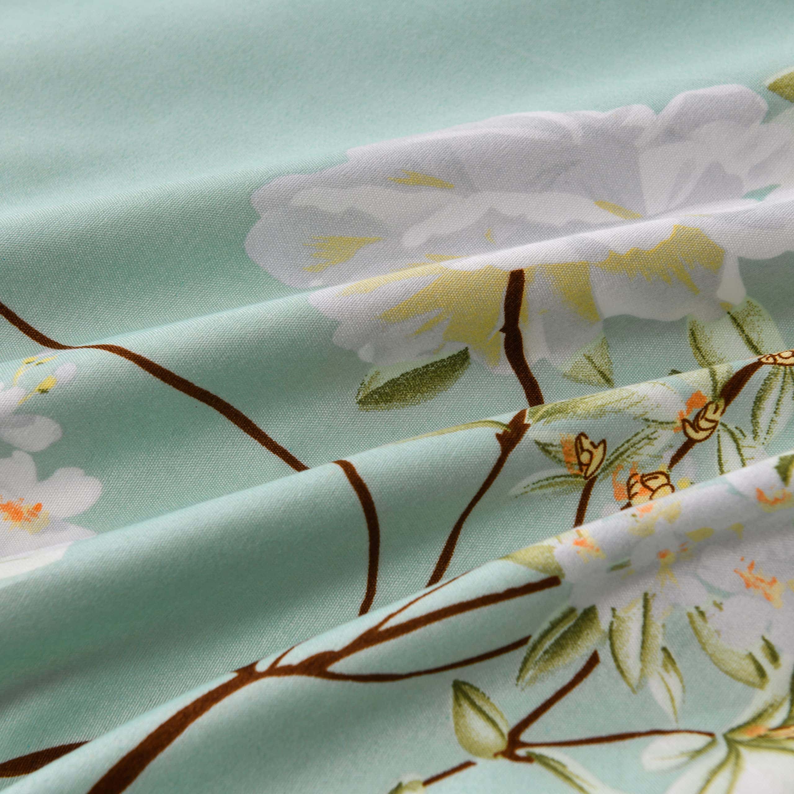 Set de Funda nórdica Floral Verde GETIANN para Cama Queen - Imagen 8