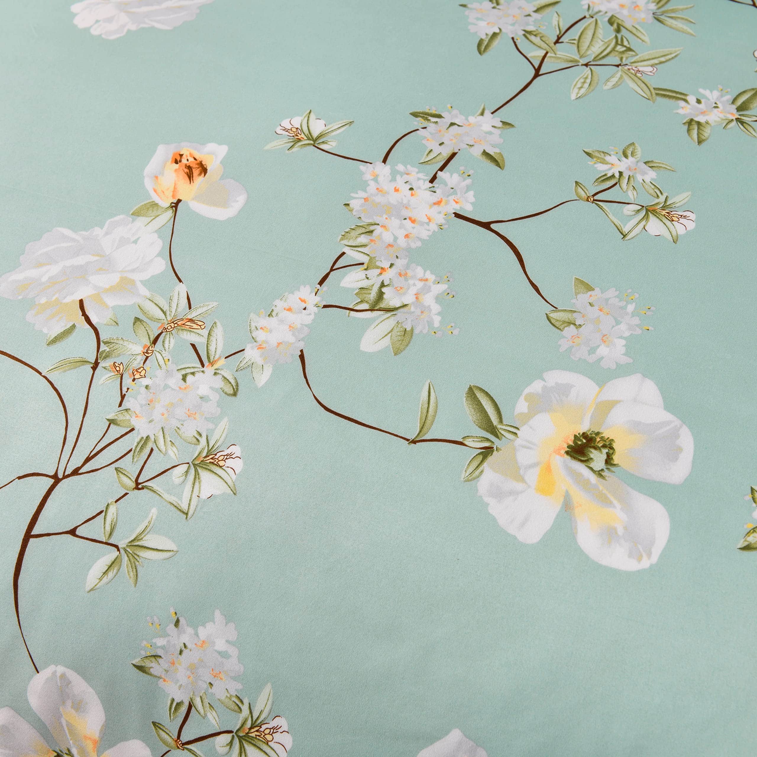 Set de Funda nórdica Floral Verde GETIANN para Cama Queen - Imagen 10