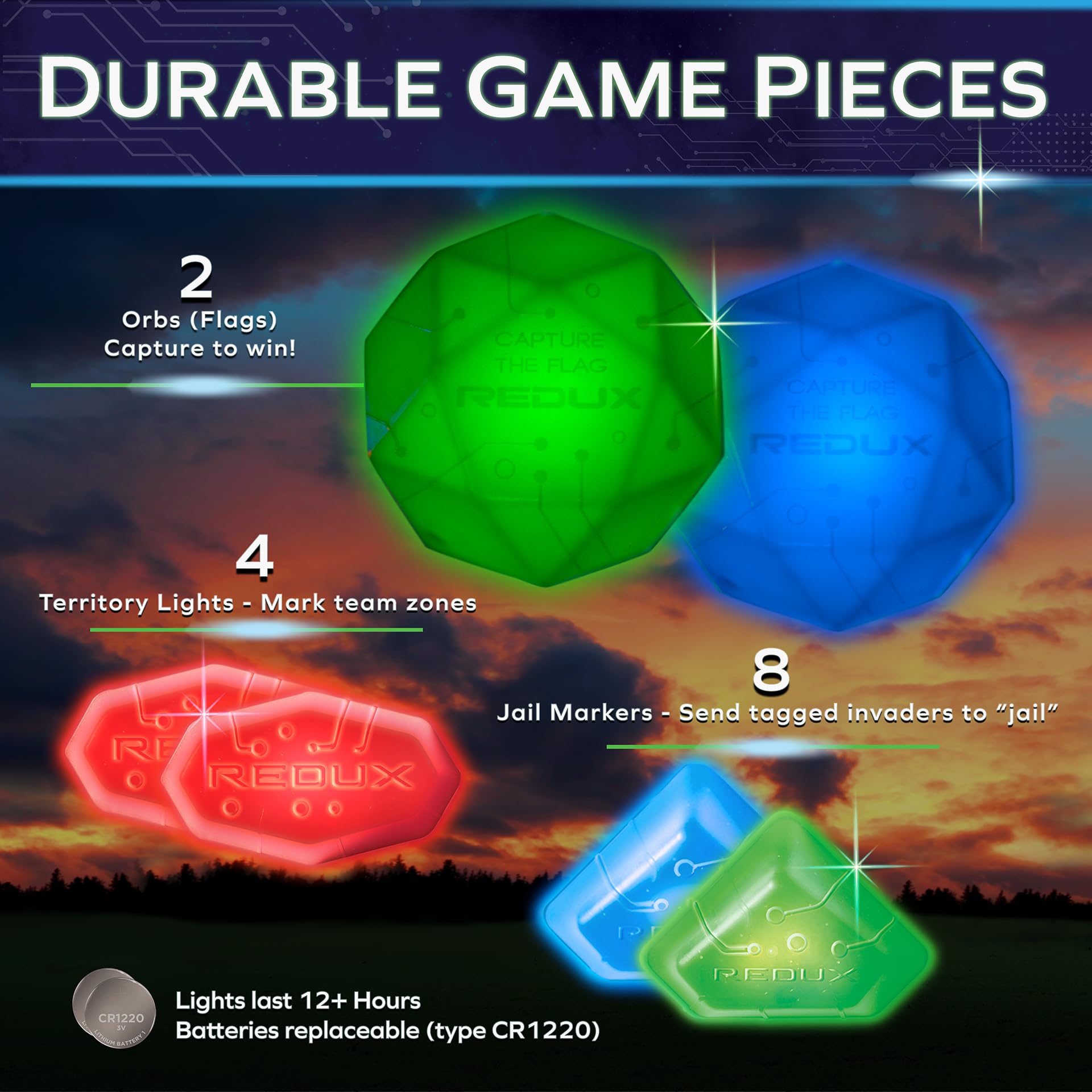 Captura la Bandera Glow in The Dark - Set de Inicio | - Imagen 5