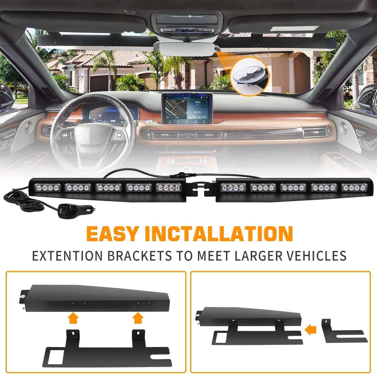 Luces de Emergencia Rojas para Visera XRIDONSEN Barra - Imagen 6