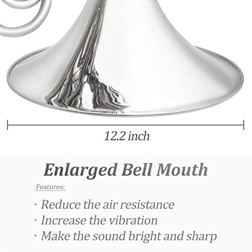 Trompa Doble F/Sib 4 Llaves Niquelada con Lacado Dorado - Imagen 7