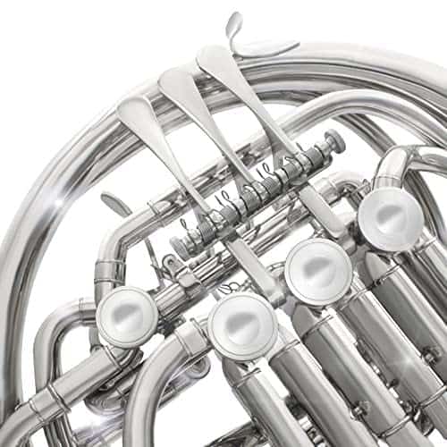 Trompa Doble F/Sib 4 Llaves Niquelada con Lacado Dorado - Imagen 6