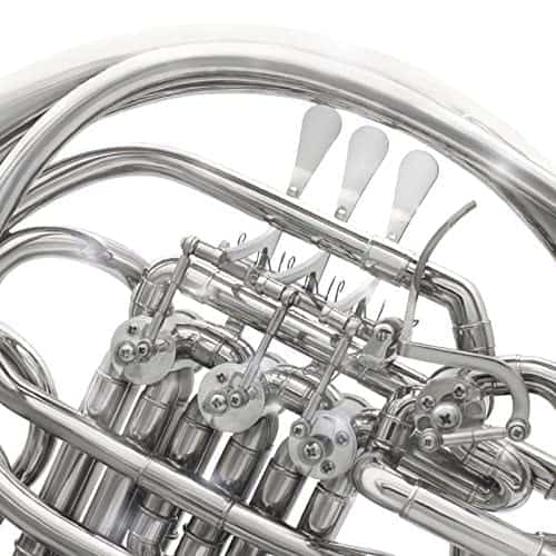 Trompa Doble F/Sib 4 Llaves Niquelada con Lacado Dorado - Imagen 5