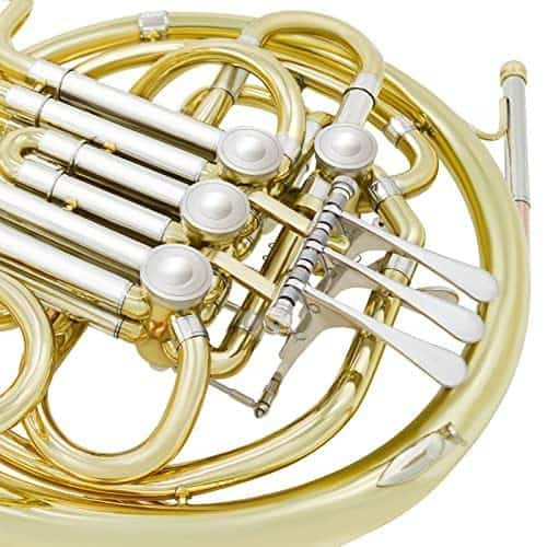 Trompa Doble F/Bb 4 Llaves de Níquel Chapado en Oro Lacado - Imagen 6