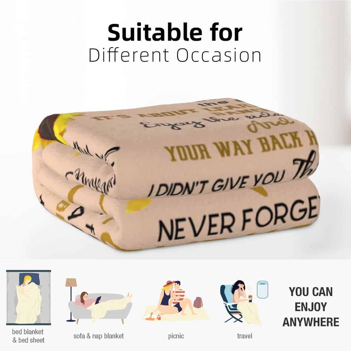 Manta de regalo de mamá a hija, manta de mamá para hija, - Imagen 8