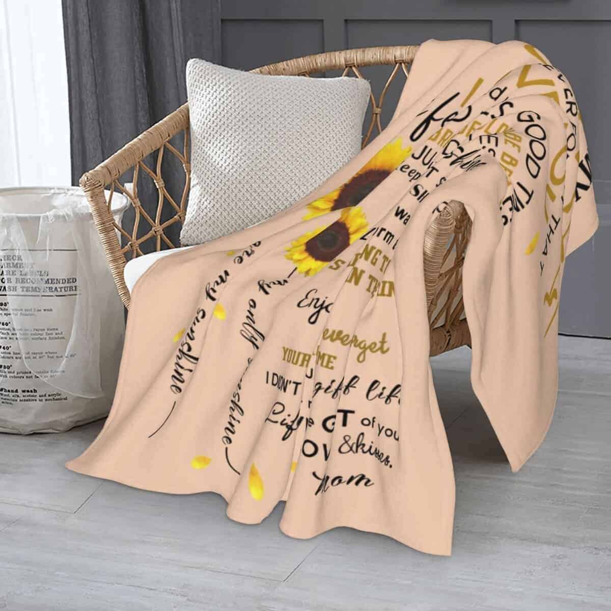 Manta de regalo de mamá a hija, manta de mamá para hija, - Imagen 6