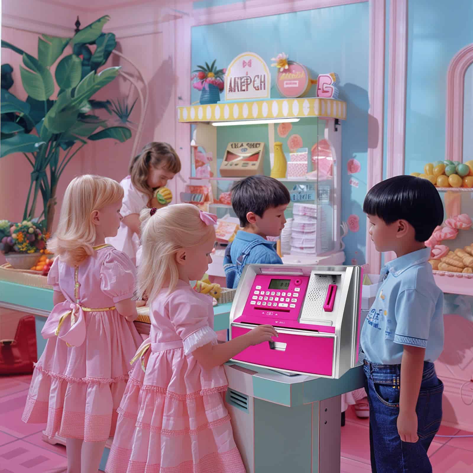 Cerdito Electrónico ApgBnk para Niñas - Contador de Monedas - Imagen 4