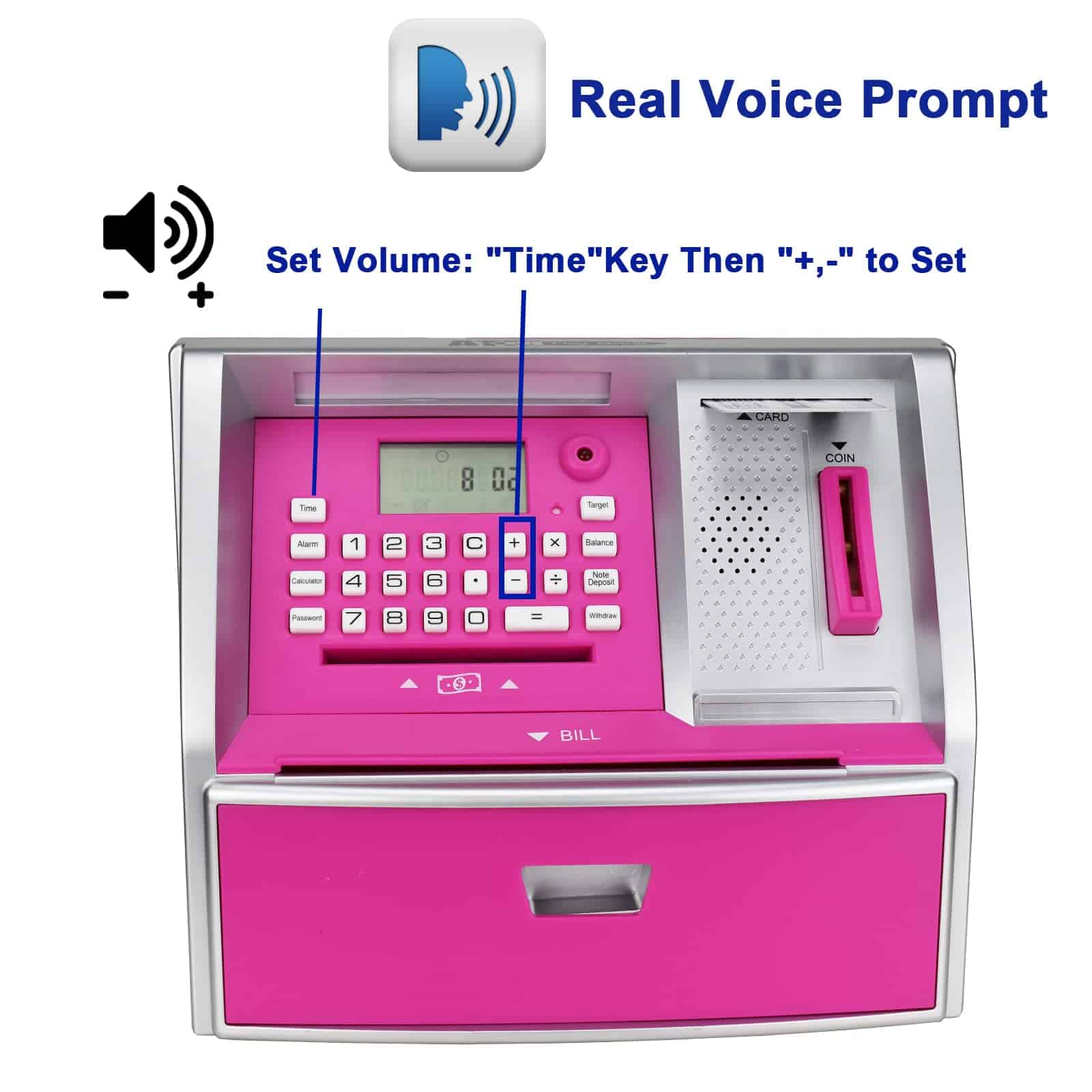 Cerdito Electrónico ApgBnk para Niñas - Contador de Monedas - Imagen 7