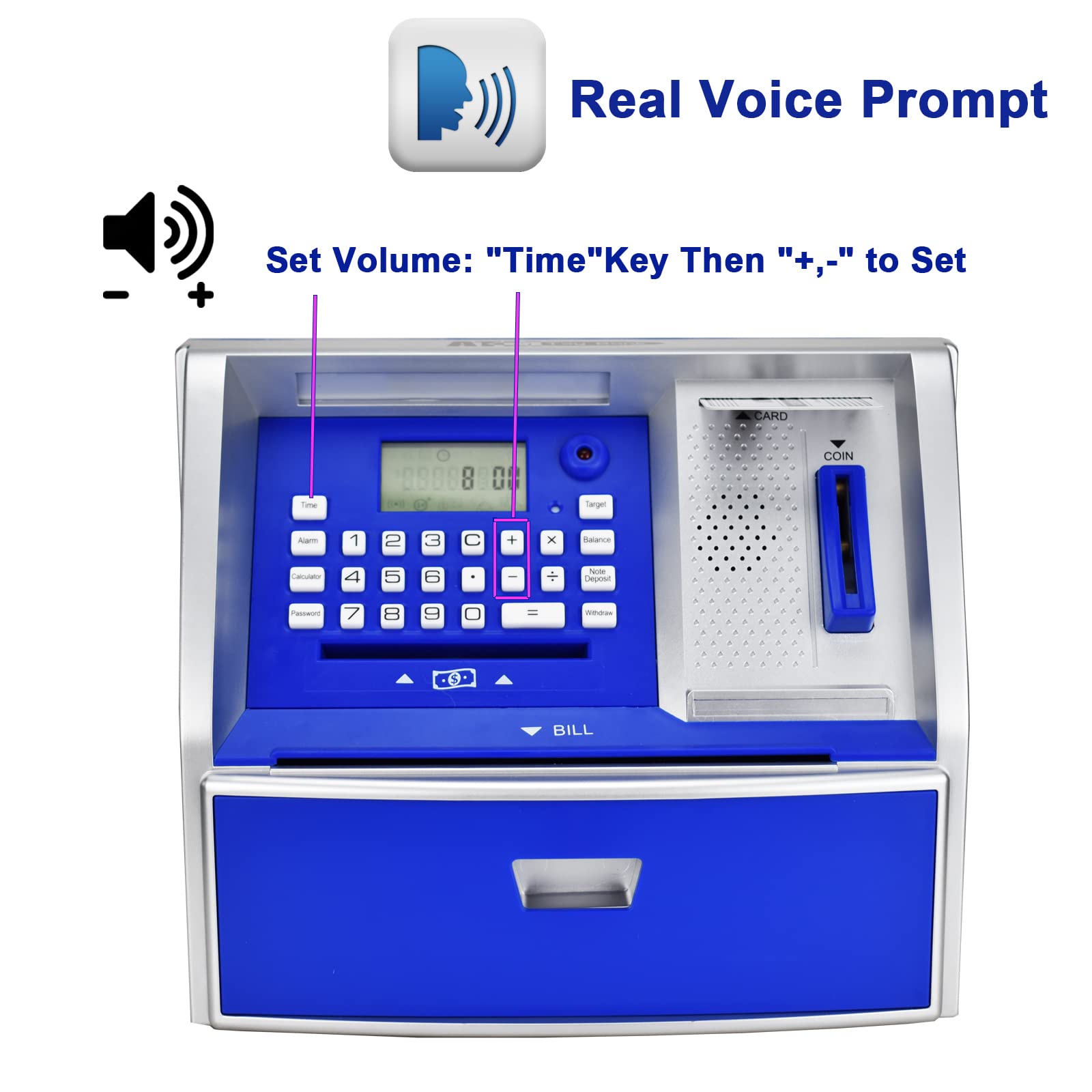 Banco de Ahorros ATM ApgBnk con Tarjeta de Débito, Hucha - Imagen 5