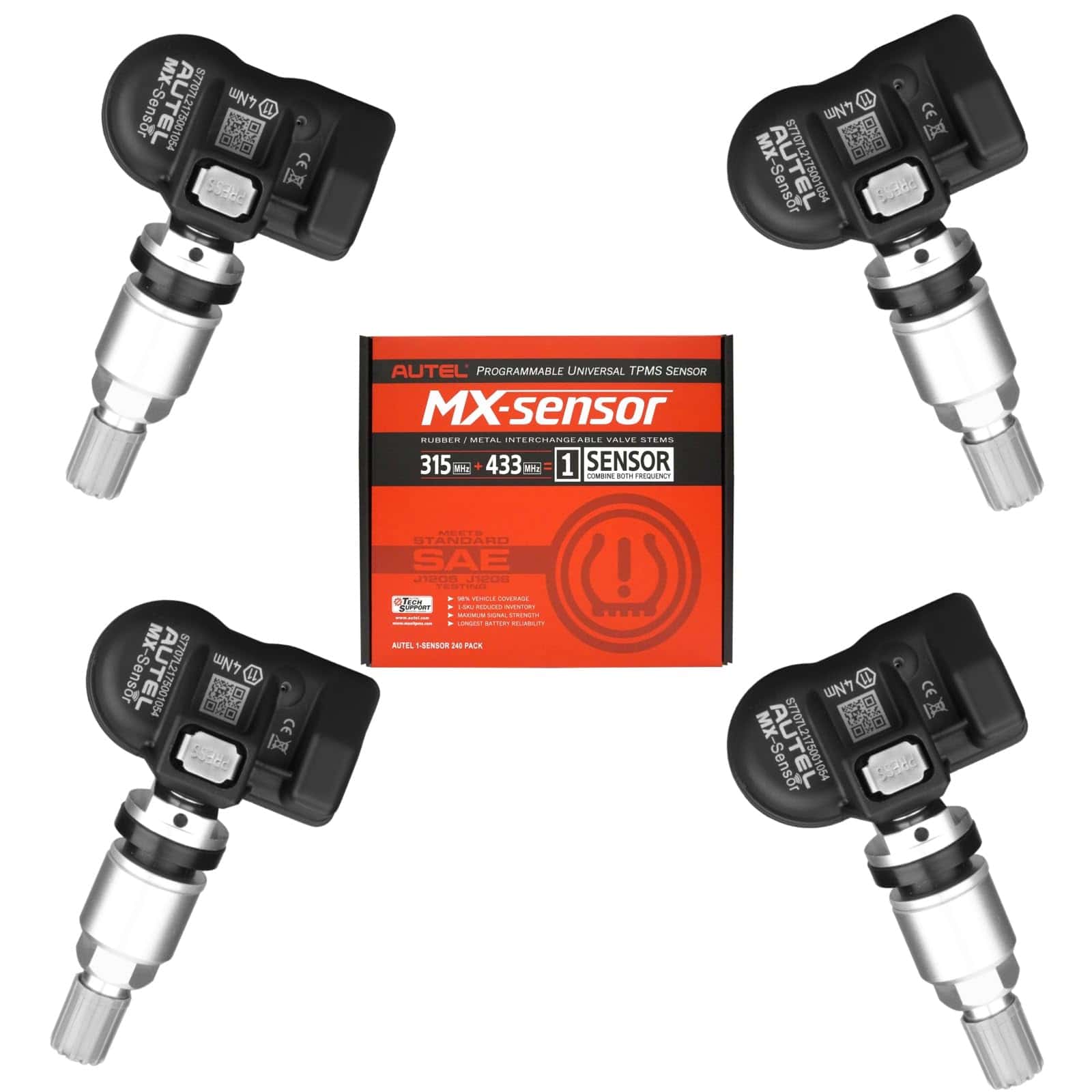 Sensor Autel TPMS 2 en 1 MX-Sensor Dual Frecuencia 315Mhz +