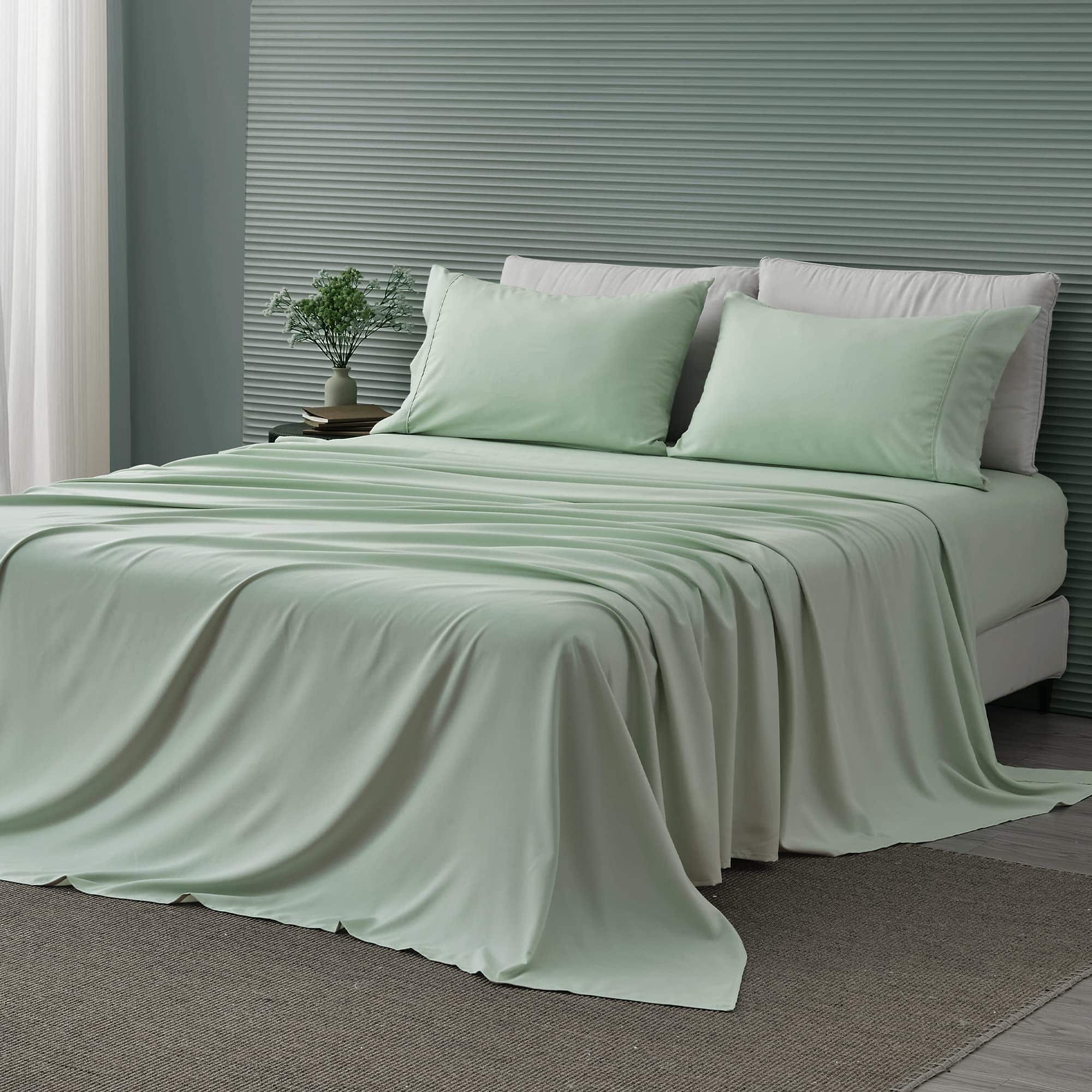 Juego de Sábanas Completo de 4 Piezas para Cama Matrimonial